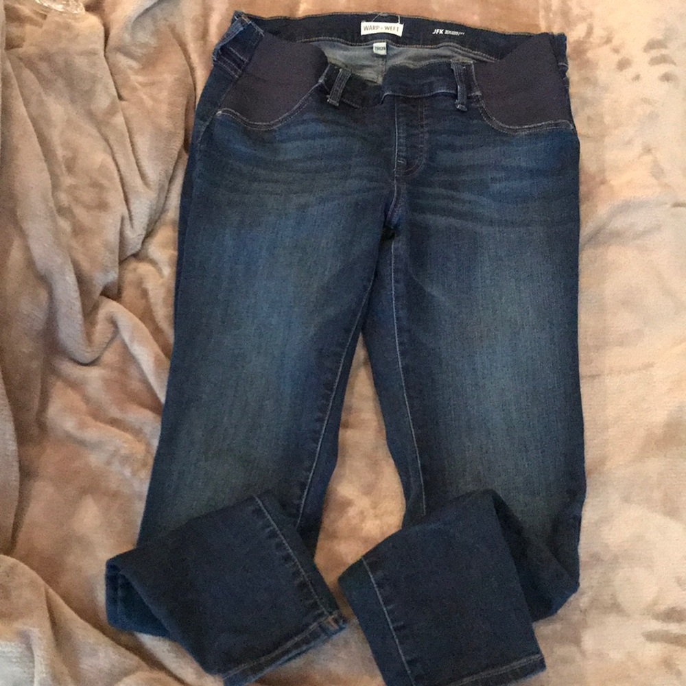 Warp + Weft maternity jeans